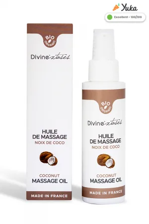 Huile de massage gourmande BIO Noix de coco