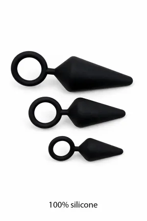 kit d'entrainement anal 3 plugs silicone - Litolu