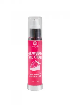 Lubrifiant chauffant goût fraise chantilly - Secret Play