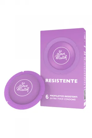 6 Préservatifs ULTRA résistants - Love Match