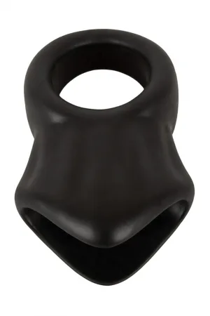 Cock Ring avec Ball Stretcher liquid silicone - Erecto