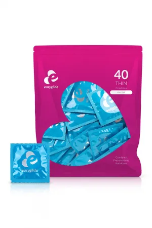 40 préservatifs Extra Fins - EasyGlide
