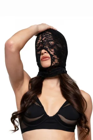Cagoule BDSM en Dentelle - Bedroom Fantasies