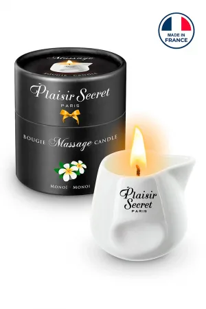 Bougie de massage gourmande Monoi - Plaisir secret